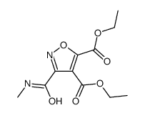 diethyl 3-(methylcarbamoyl)-1,2-oxazole-4,5-dicarboxylate Structure