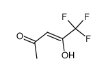 5,5,5-trifluoro-4-hydroxy-pent-3-en-2-one结构式