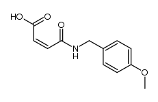 (Z)-3-(4-methoxybenzylcarbamoyl)acrylic acid结构式