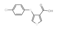 4-[(4-氯苯基)硫代]噻吩-3-羧酸结构式