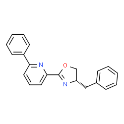 (S)-4-苄基-2-(6-苯基吡啶-2-基)-4,5-二氢恶唑结构式