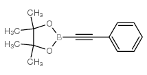 4,4,5,5-四甲基-2-(苯基炔基)-1,3,2-二氧杂硼烷结构式