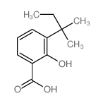 Benzoic acid,3-(1,1-dimethylpropyl)-2-hydroxy-结构式