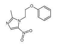 2-methyl-5-nitro-1-(2-phenoxyethyl)imidazole结构式