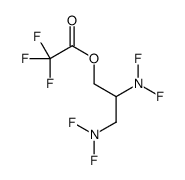 2,3-bis(difluoroamino)propyl 2,2,2-trifluoroacetate结构式
