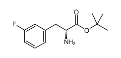 (s)-3-(3'-fluorophenyl)alanine t-butyl ester结构式