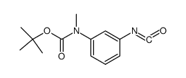 3-[N-(tert-butoxycarbonyl)-N-methyl-amino]phenyl isocyanate结构式