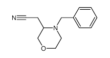 4-苄基-3-氰基甲基吗啉结构式