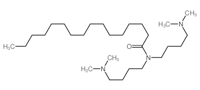 N, N-Bis(dimethylaminobutyl)palmitoyl amide Structure