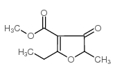2-乙基-5-甲基-4-氧代-4,5-二氢呋喃-3-羧酸甲酯结构式