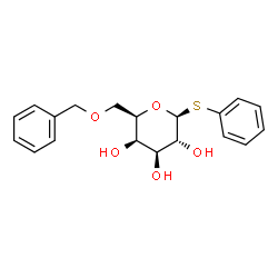 (2R,3R,4S,5R,6S )-2-((苄氧基)甲基)-6-(苯硫基)四氢-2H-吡喃-3,4,5-三醇结构式