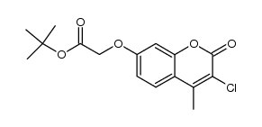 3-chloro-7-[((1,1-dimethylethoxy)carbonyl)methoxy]-4-methylcoumarin Structure