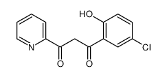 1-(5-chloro-2-hydroxyphenyl)-3-pyridin-2-ylpropane-1,3-dione结构式