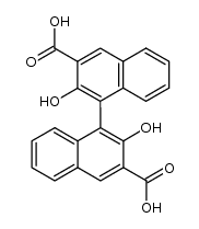 2,2'-dihydroxy-1,1'-binaphthalene-3,3'-dicarboxylic acid结构式
