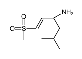 (3S)-5-methyl-1-methylsulfonylhex-1-en-3-amine结构式