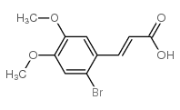 2-溴-4,5-二甲氧基苯乙烯酸结构式