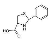 (4R)-2-苯基噻唑烷-4-羧酸结构式