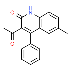 3-Acetyl-6-methyl-4-phenylquinolin-2(1H)-one Structure