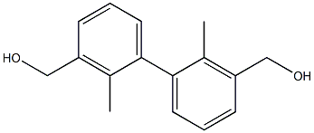 (2,2'-dimethyl-[1,1'-biphenyl]-3,3'-diyl)dimethanol结构式