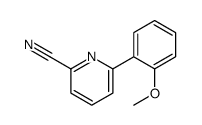 6-(2-methoxyphenyl)pyridine-2-carbonitrile结构式
