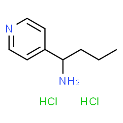 1-(吡啶-4-基)丁-1-胺二盐酸盐结构式