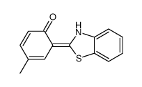 4-羟基-3-(2-苯并噻唑基)-甲苯结构式
