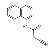 2-氰基-N-萘-1-乙酰胺结构式