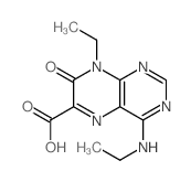 6-Pteridinecarboxylicacid, 8-ethyl-4-(ethylamino)-7,8-dihydro-7-oxo- Structure