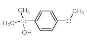 (4-甲氧基苯基)二甲基硅烷醇结构式
