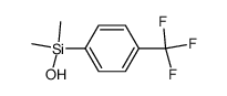 hydroxy(dimethyl)(4-trifluoromethylphenyl)silane结构式
