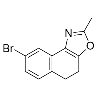 8-溴-2-甲基-4,5-二氢萘[1,2-d]恶唑结构式