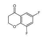 6,8-二氟苯并二氢吡喃-4-酮结构式