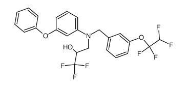 (2RS)-3-[(3-phenoxyphenyl)[[3-(1,1,2,2-tetrafluoroethoxy)phenyl]methyl]amino]-1,1,1-trifluoro-2-propanol Structure