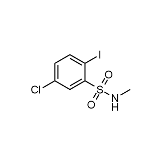 5-氯-2-碘-N-甲基苯磺酰胺结构式