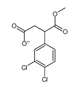 3-(3,4-二氯苯基)-3-甲氧基羰基丙酸结构式