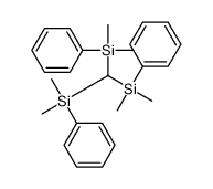 bis[dimethyl(phenyl)silyl]methyl-dimethyl-phenylsilane结构式