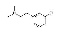 2-(3-chlorophenyl)-N,N-dimethylethanamine结构式