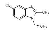 5-氯-1-乙基-2-甲基苯并咪唑结构式