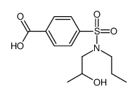 4-[2-hydroxypropyl(propyl)sulfamoyl]benzoic acid Structure