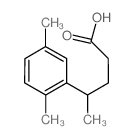 Benzenebutanoic acid, .γ.,2,5-trimethyl- (en) Structure