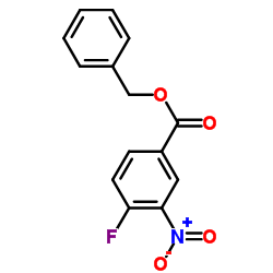 4-Fluoro-3-nitrobenzoic acid benzyl ester Structure
