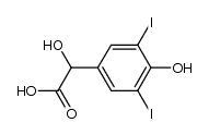 4-Hydroxy-3,5-diiodoMandelic Acid Structure