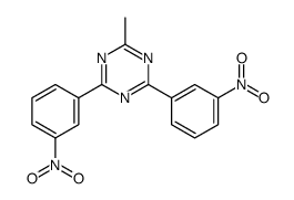 2-methyl-4,6-bis(3-nitrophenyl)-1,3,5-triazine Structure