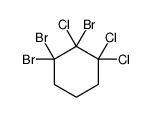 1,1,2-tribromo-2,3,3-trichlorocyclohexane结构式