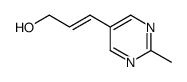 2-Propen-1-ol, 3-(2-methyl-5-pyrimidinyl)-, (2E)- (9CI) Structure