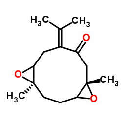 1,10:4,5-二环氧-7(11)-吉玛烯-8-酮结构式