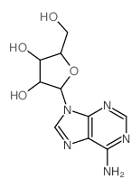 9H-Purin-6-amine, 9-a-D-arabinofuranosyl- Structure
