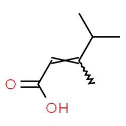 3,4-二甲基戊-2-烯酸结构式