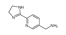 3-Pyridinemethanamine,6-(4,5-dihydro-1H-imidazol-2-yl)-结构式