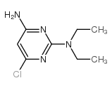4-氨基-6-氯-2-二乙基氨基嘧啶结构式